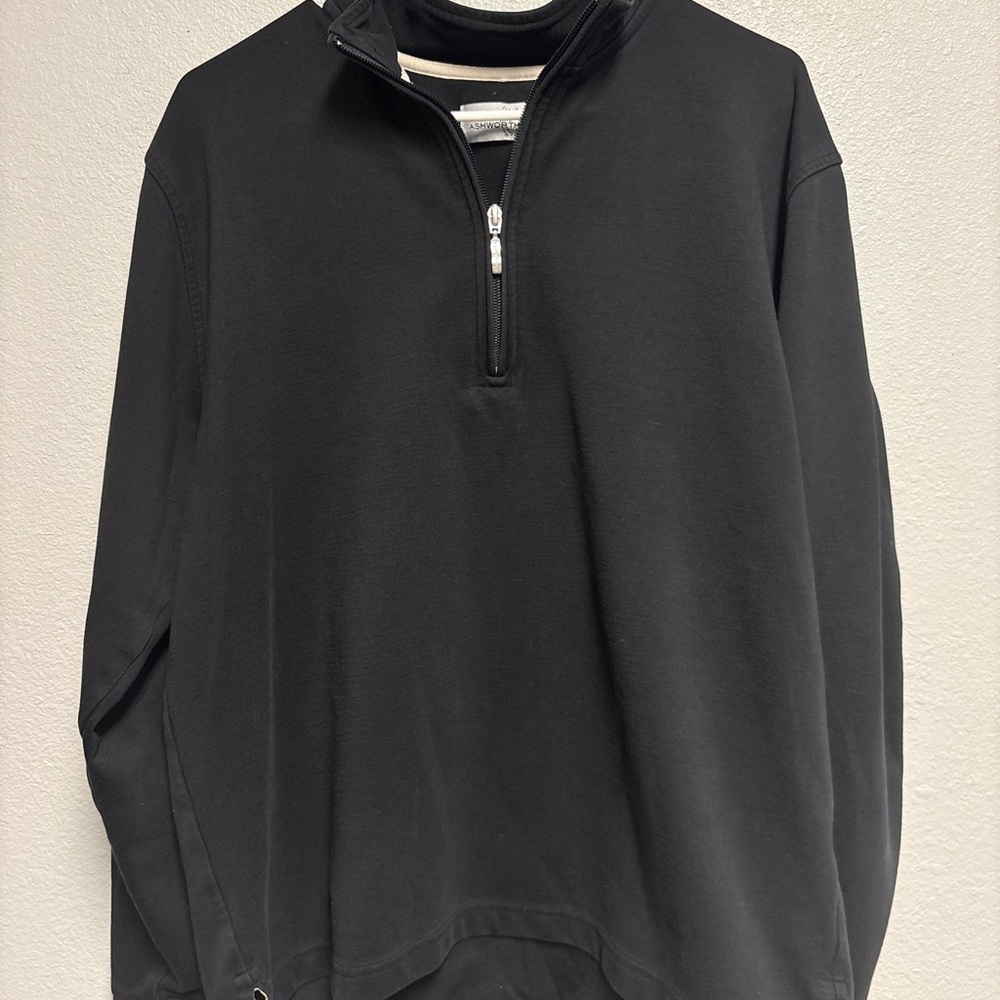 Ashworth Black Zip-Up Men's Sweater golf